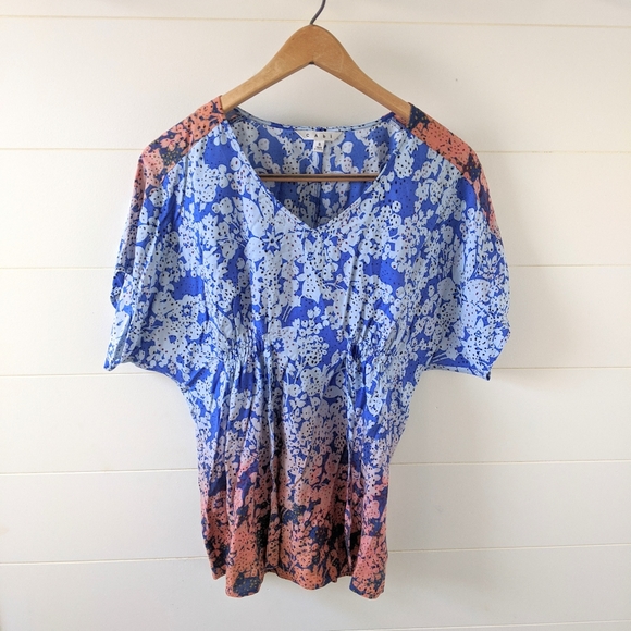 Cabi Floral Tie Front Blouse - Picture 2 of 4